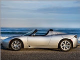 No fuel Electric Car Tesla Roadster