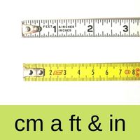 Centimetres to feet and inches