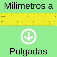 Conversión de milimetros a pulgadas