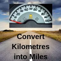 Convert kilometres into miles