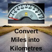 Convert Miles to + [1-50 to km conversion
