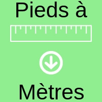 Convertisseur de distance pieds-mètres