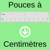 combien font 3 5 pouces en centimètres