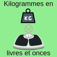 Convertisseur de kilogrammes en livres et onces