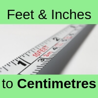 Convert Feet And Inches To Cm Calculator