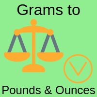 How To Convert Grams To Ounces Chart