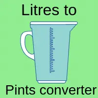 Convert litres to pints volume