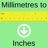 Conversion Chart Mm To Inches