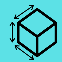 Calculate cube surface area using width or height or depth