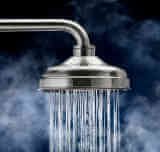 hot water shower