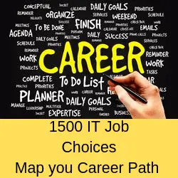 1500+ Global IT Career choices. May your own suitable IT job list.