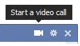 Facebook Video Calling button