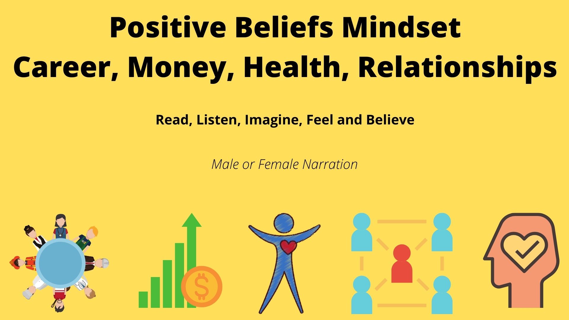 Positive Beliefs Mindsets - Career, Money, Health and Relationships
